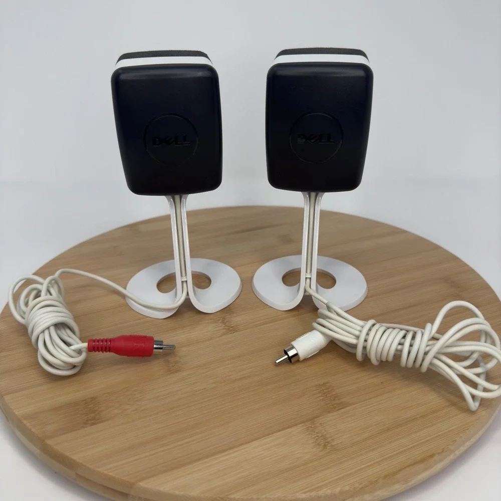 Dell 2.1-Chael Multimedia Computer‎ Speakers With Wired Audio Jack Black White